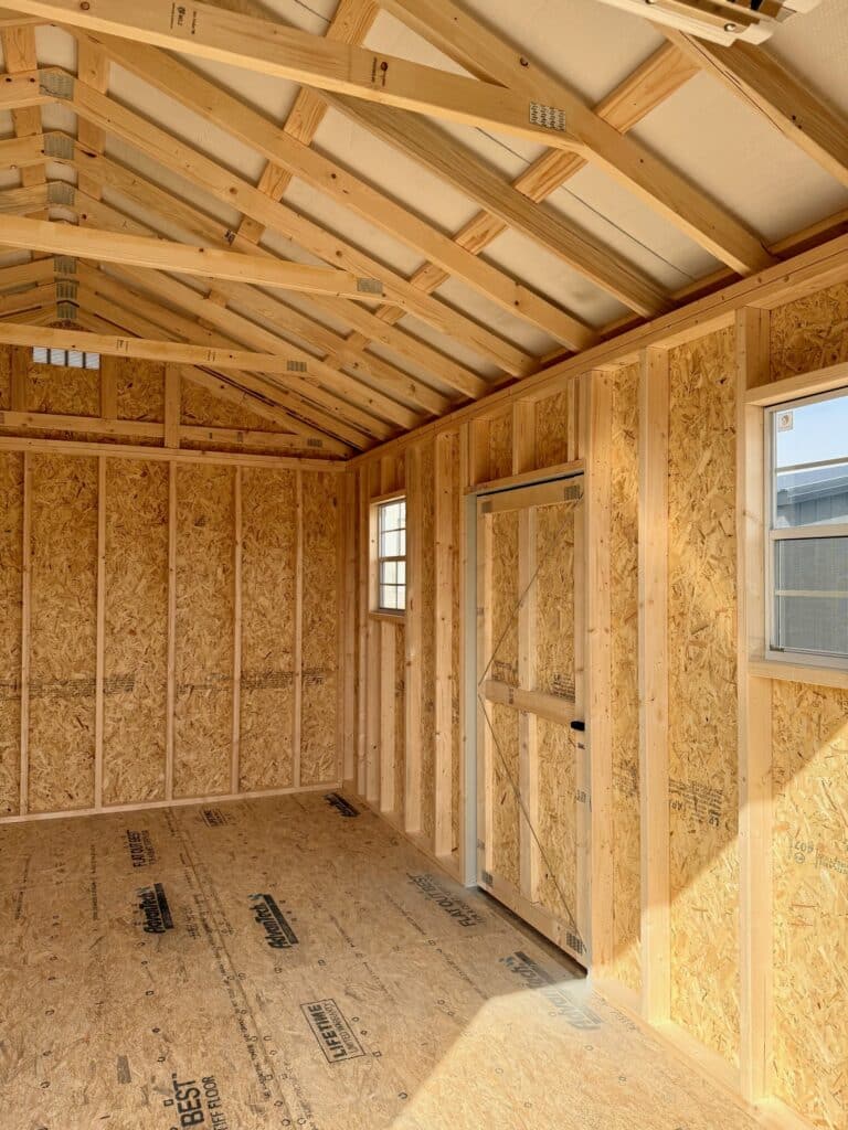 028012926 12x16 Workshop shed for sale in Itasca texas durable outdoor storage (6) 12x16 Workshop