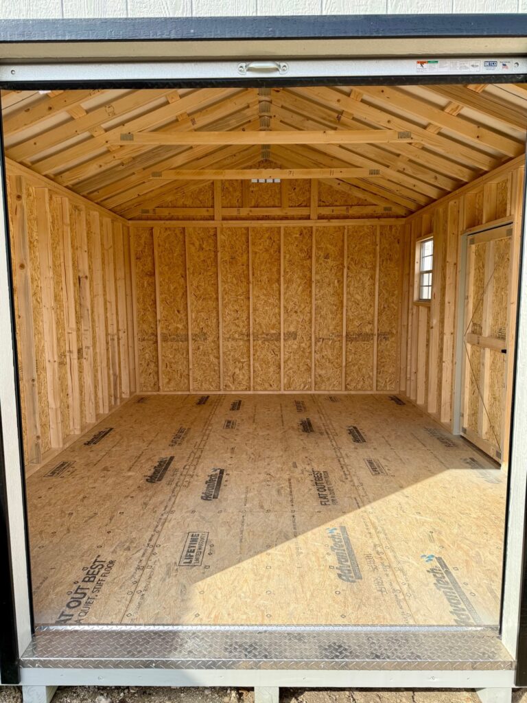 028012926 12x16 Workshop shed for sale in Itasca texas durable outdoor storage (7) 12x16 Workshop