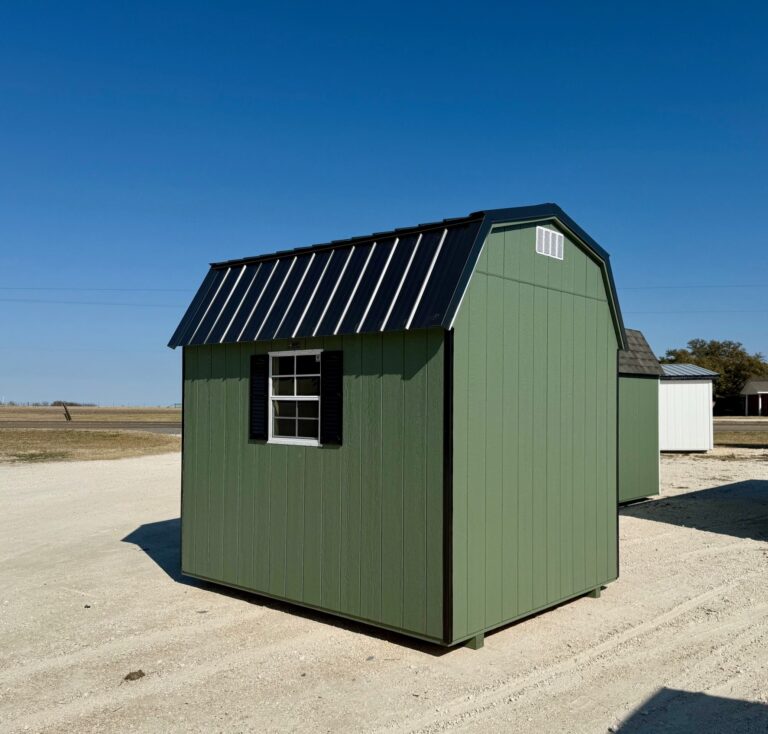 037021026 8x10 Dutchbarn shed for sale Golinda Texas Durable Outdoor Storage (4) 8x10 Dutchbarn