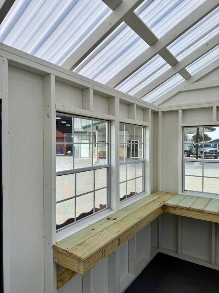 039021326 8x12 Classic Greehouse Shed for sale in Kosse Texas Durable Outdoor Storage (4) 8x12 Classic Greenhouse