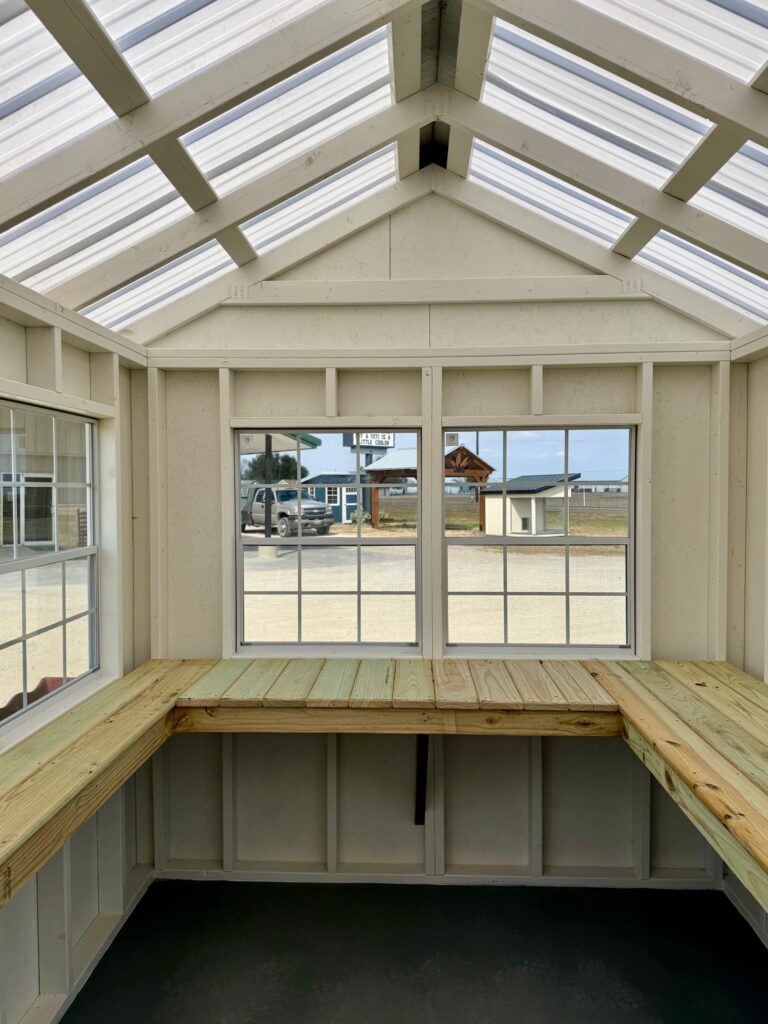 039021326 8x12 Classic Greehouse Shed for sale in Kosse Texas Durable Outdoor Storage (5) 8x12 Classic Greenhouse