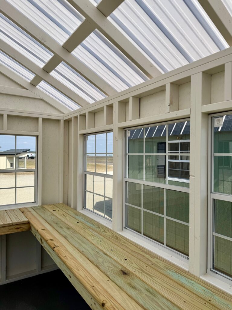 039021326 8x12 Classic Greehouse Shed for sale in Kosse Texas Durable Outdoor Storage (6) 8x12 Classic Greenhouse