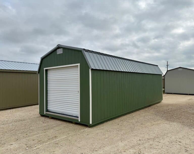 042021626 12x28 Dutchbarn shed for sale Liberty Hill Texas Durable Outdoor Storage (3) 12x28 Dutchbarn