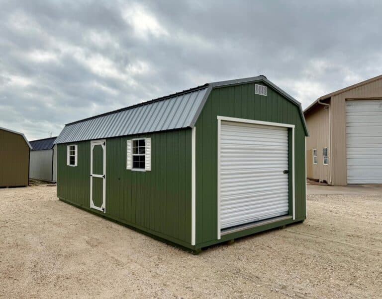 042021626 12x28 Dutchbarn shed for sale Liberty Hill Texas Durable Outdoor Storage 12x28 Dutchbarn