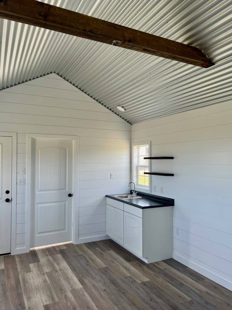 12x24 Classic Cabin, Finished Interior