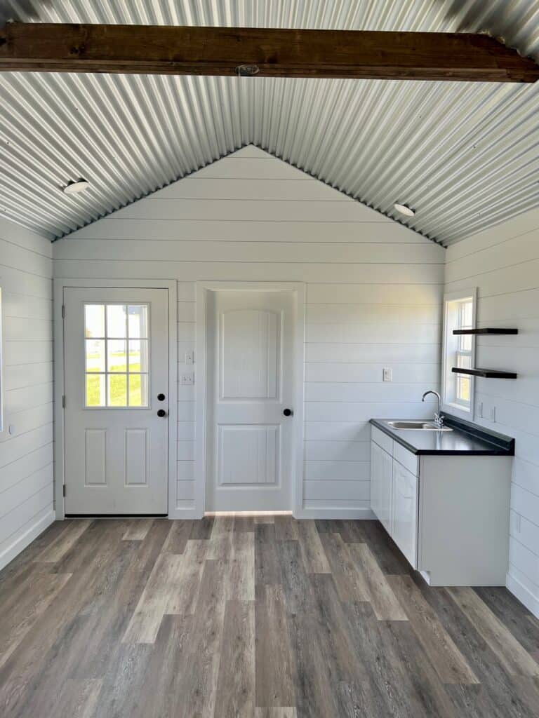 12x24 Classic Cabin, Finished Interior