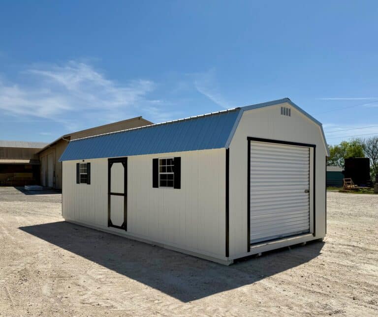 068031926 12x28 Dutchbarn shed for sale Little River Academy Texas Durable Outdoor Storage 12x28 Dutchbarn