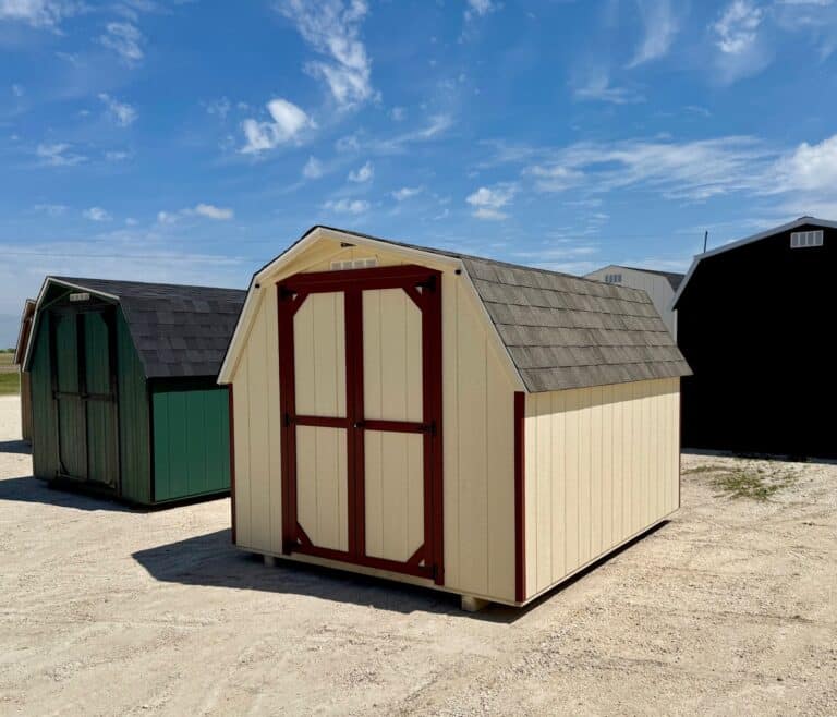 072032326 8x10 Minibarn shed for sale Troy Texas Durable Outdoor Storage (2) 8x10 Minibarn