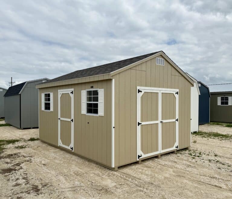 087041326 12x16 Workshop shed for sale Thornton Texas Durable Outdoor Storage (2) 12x16 Workshop