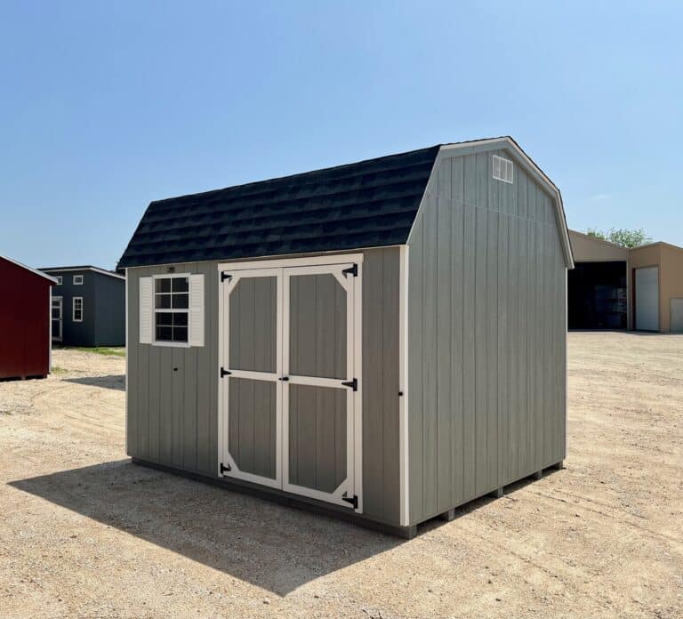 096032725 10x12 Dutchbarn shed for sale Lott Texas Durable Outdoor Storage (3) 10x12 Dutchbarn
