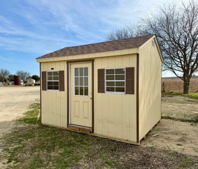 102032624HT 10x12 Workshop shed for sale Used Rental Return Rosebud Texas Durable Outdoor Storage (7) 10x12 Workshop, Rental Return