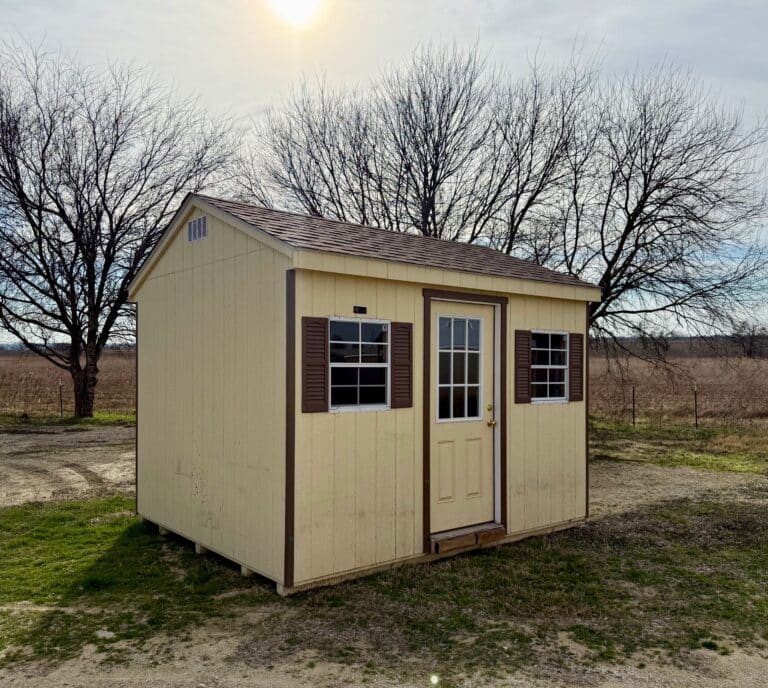 102032624HT 10x12 Workshop shed for sale Used Rental Return Rosebud Texas Durable Outdoor Storage (8) 10x12 Workshop, Rental Return