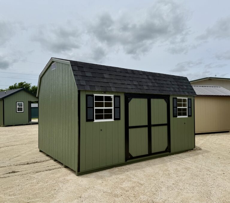 132052626 12x16 Dutchbarn shed for sale Lott Texas Durable Outdoor Storage (2) 12x16 Dutchbarn