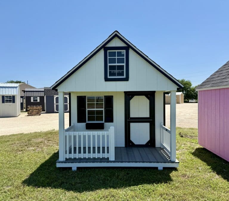140052826 8x10 Bungalow Playhouse shed for sale Lott Texas Durable Outdoor Structure (4) 8x10 Bungalow Playhouse