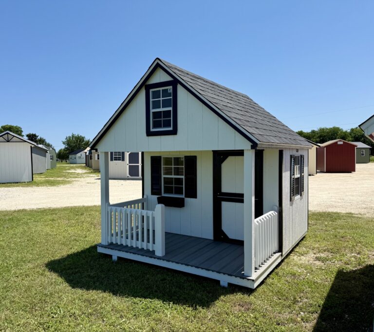 140052826 8x10 Bungalow Playhouse shed for sale Lott Texas Durable Outdoor Structure (5) 8x10 Bungalow Playhouse