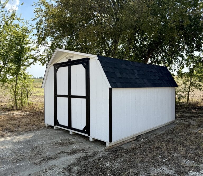 165060625HT 10x12 Minibarn shed for sale Used Rental Return Durable Outdoor Storage Barclay Texas (5) 10x12 Minibarn, Rental Return