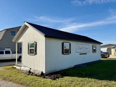 16x36 Outpost Cabin w/ Corner porch: Used