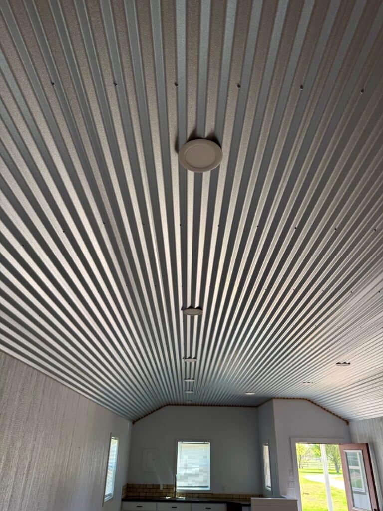 16x36 Outpost cabin office for sale Lott Texas Used Full Interior Finish (11) 16x36 Outpost: Office w/ Corner porch: Used