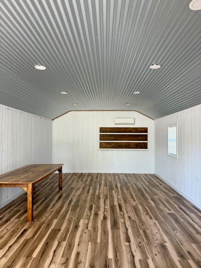 16x36 Outpost cabin office for sale Lott Texas Used Full Interior Finish (6) 16x36 Outpost: Office w/ Corner porch: Used
