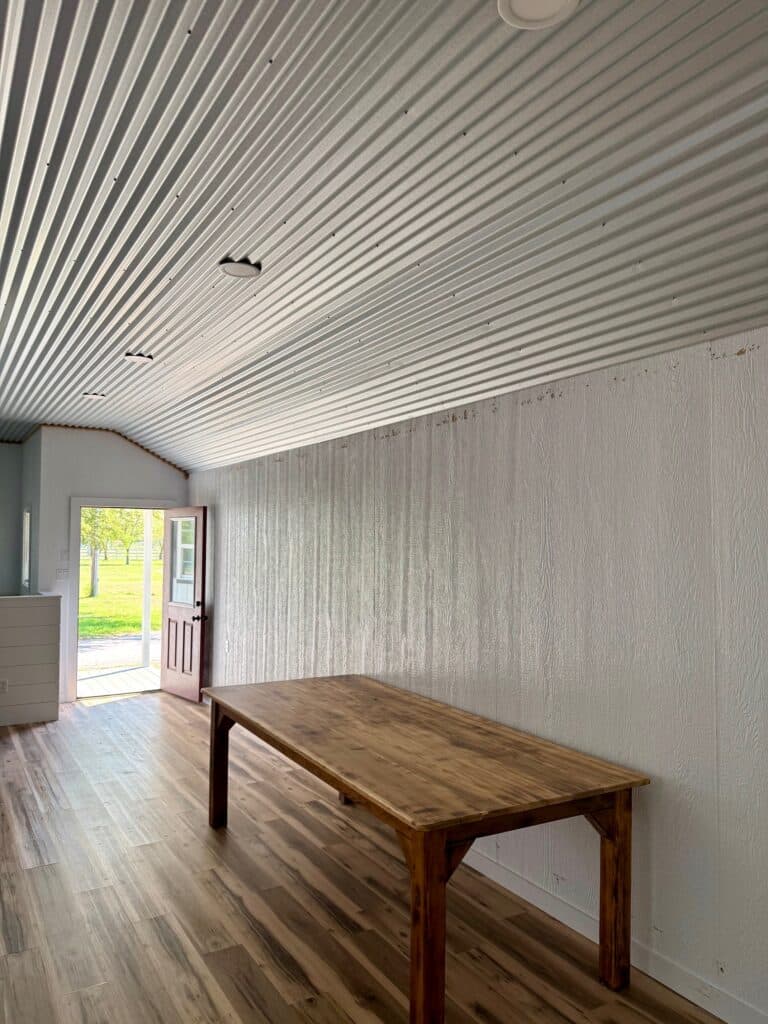 16x36 Outpost cabin office for sale Lott Texas Used Full Interior Finish (9) 16x36 Outpost: Office w/ Corner porch: Used