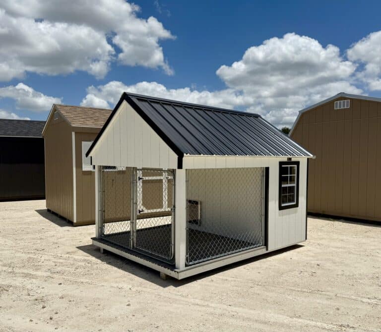 186071026 8x10 Dog Kennel for sale Round Rock Texas Durable Outdoor Doghouse (3) 8x10 Dog Kennel