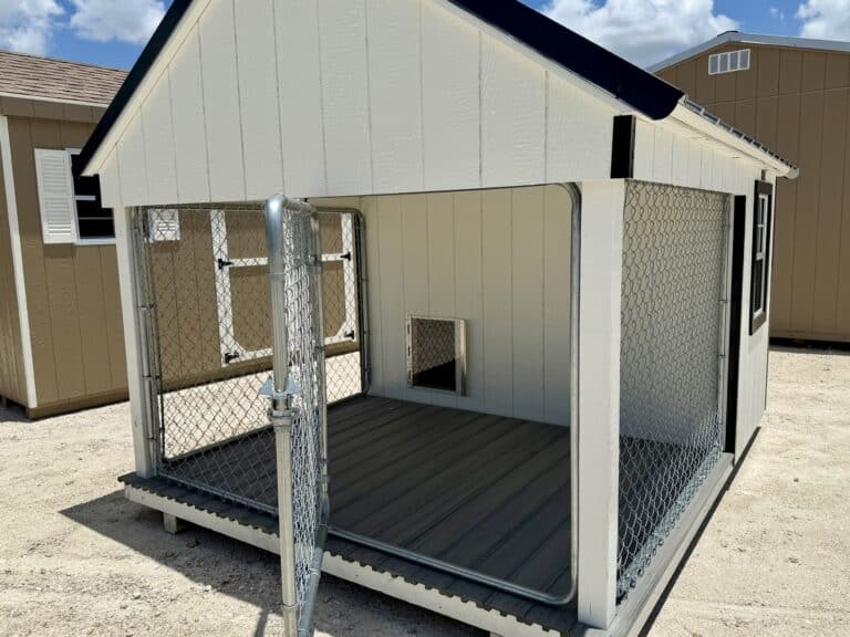 186071026 8x10 Dog Kennel for sale Round Rock Texas Durable Outdoor Doghouse (4) 8x10 Dog Kennel