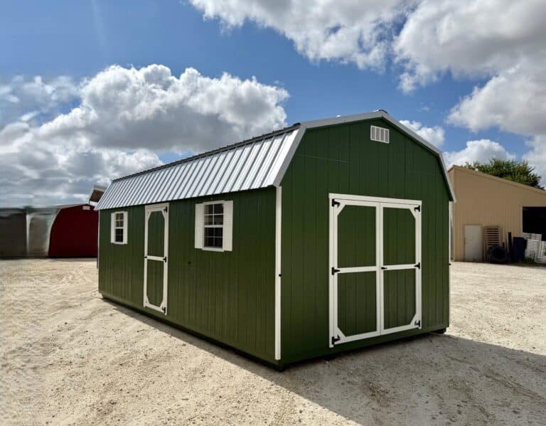 217080726 12x24 Dutchbarn shed for sale Lott Texas Dutable Outdoor Storage (2) 12x24 Dutchbarn
