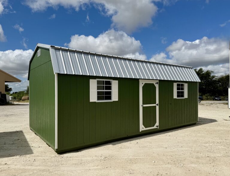 217080726 12x24 Dutchbarn shed for sale Lott Texas Dutable Outdoor Storage 12x24 Dutchbarn