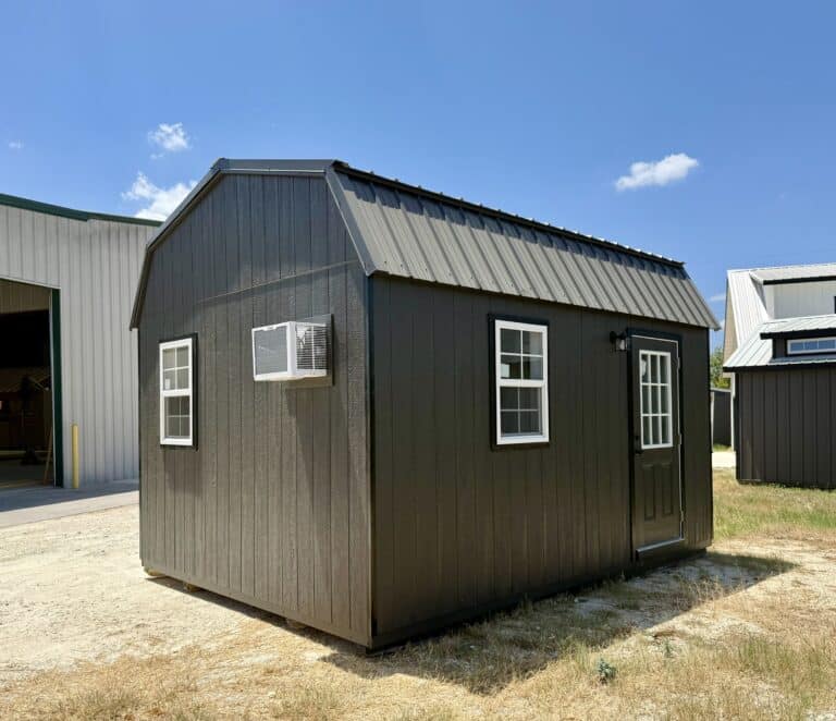 219081126 12x16 Dutchbarn Tiny House for sale Lott Texas Durable Outdoor Cabin Finished Interior Shed (10) 12x16 Dutchbarn, Finished Interior