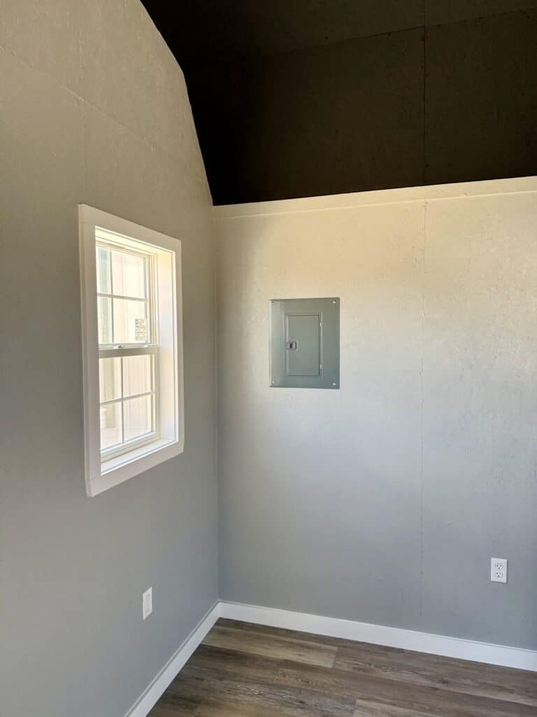 219081126 12x16 Dutchbarn Tiny House for sale Lott Texas Durable Outdoor Cabin Finished Interior Shed (16) 12x16 Dutchbarn, Finished Interior