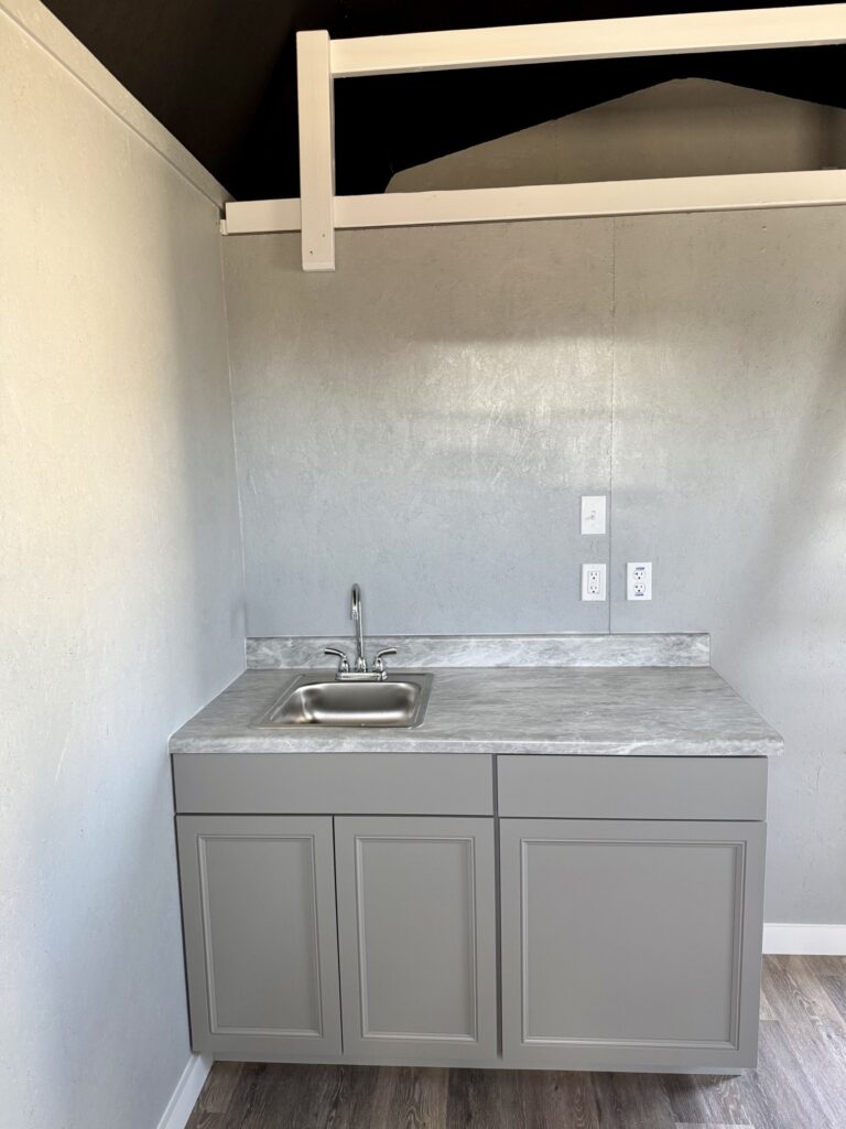 219081126 12x16 Dutchbarn Tiny House for sale Lott Texas Durable Outdoor Cabin Finished Interior Shed (19) 12x16 Dutchbarn, Finished Interior