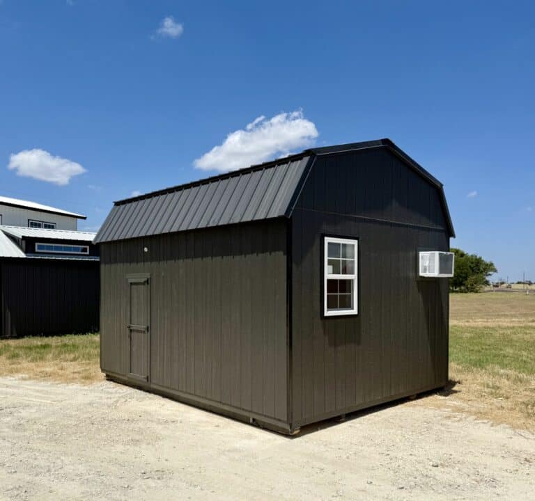 219081126 12x16 Dutchbarn Tiny House for sale Lott Texas Durable Outdoor Cabin Finished Interior Shed (2) 12x16 Dutchbarn, Finished Interior