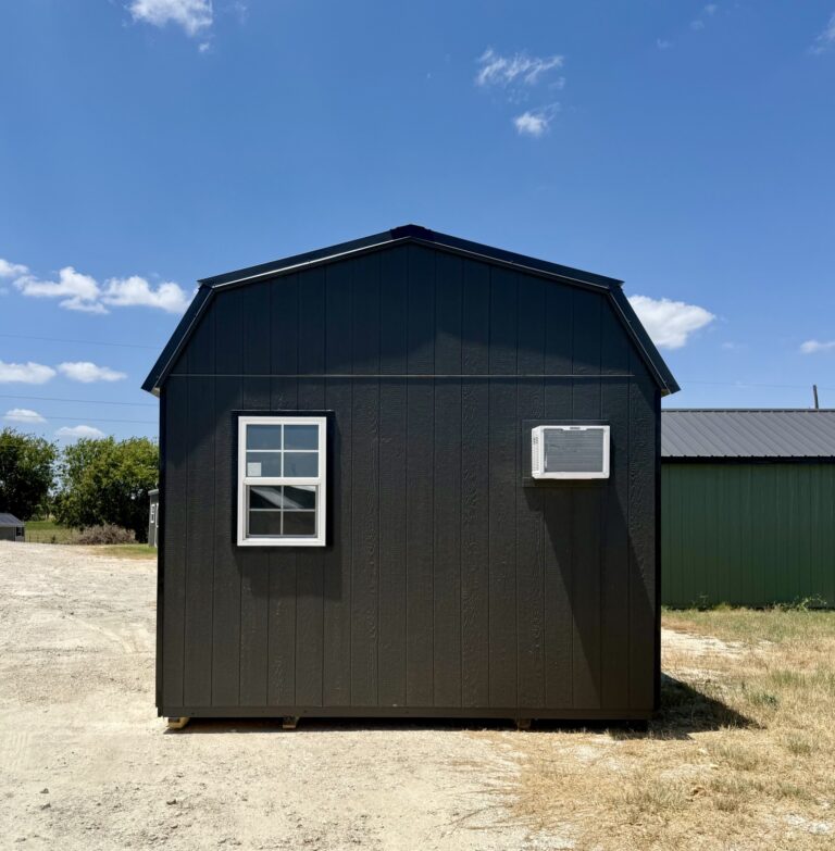 219081126 12x16 Dutchbarn Tiny House for sale Lott Texas Durable Outdoor Cabin Finished Interior Shed 12x16 Dutchbarn, Finished Interior