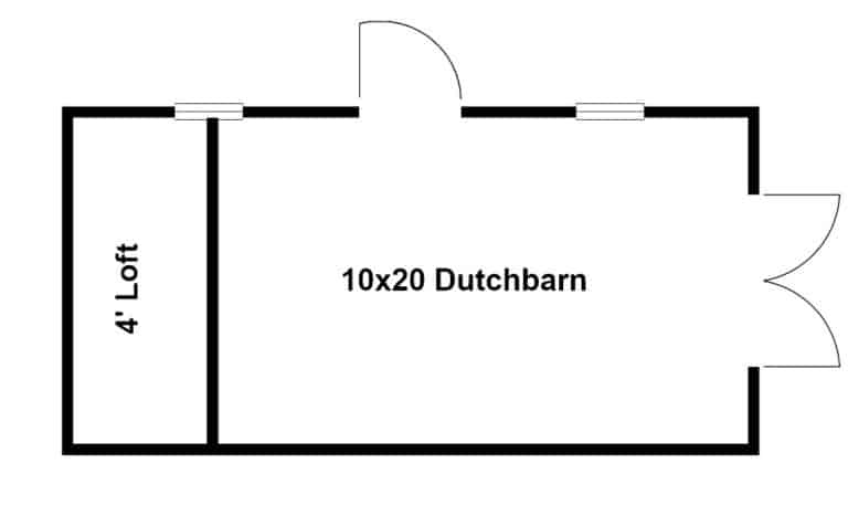 255100625 10x20 Dutchbaren shed for sale (20) 10x20 Dutchbarn
