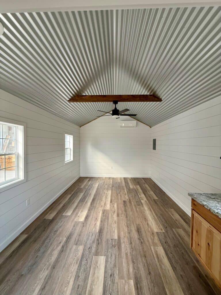 268102025 12x24 Outpost cabin shed for sale, finished interior (16) 12x24 Outpost, Finished Interior