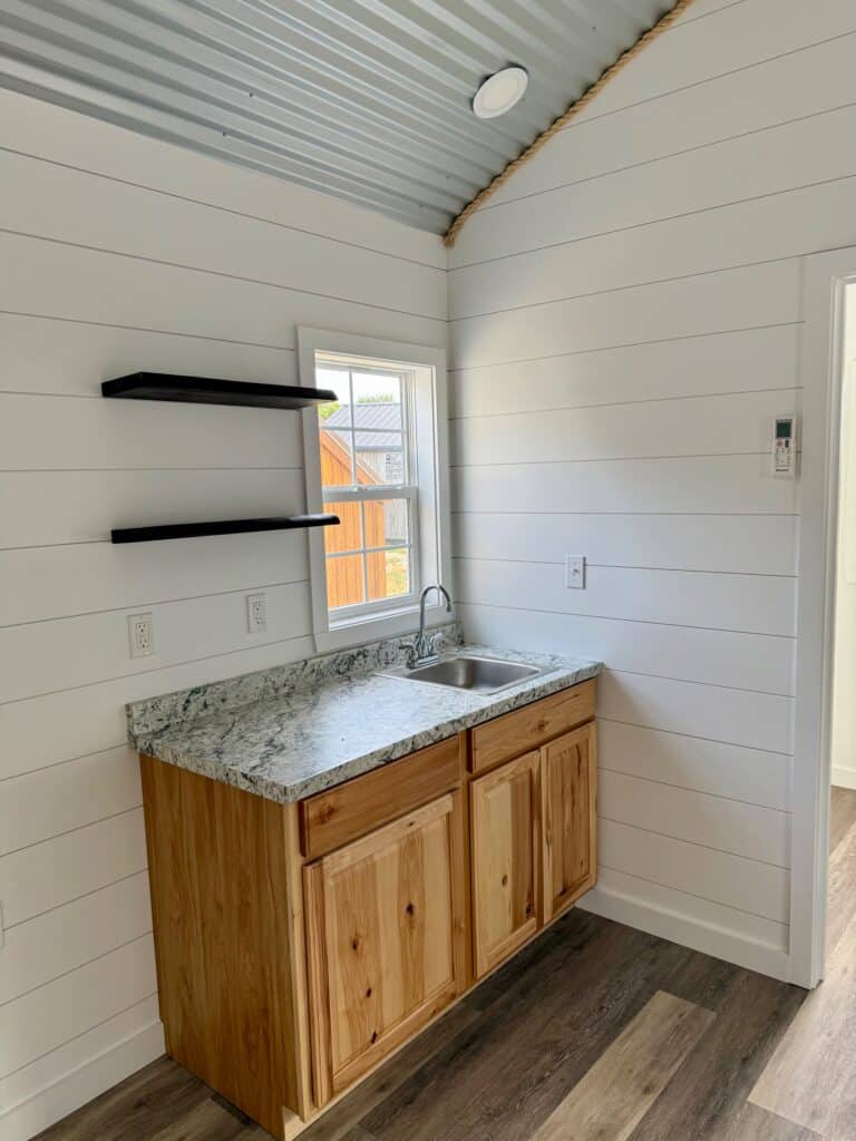 268102025 12x24 Outpost cabin shed for sale, finished interior (20) 12x24 Outpost, Finished Interior