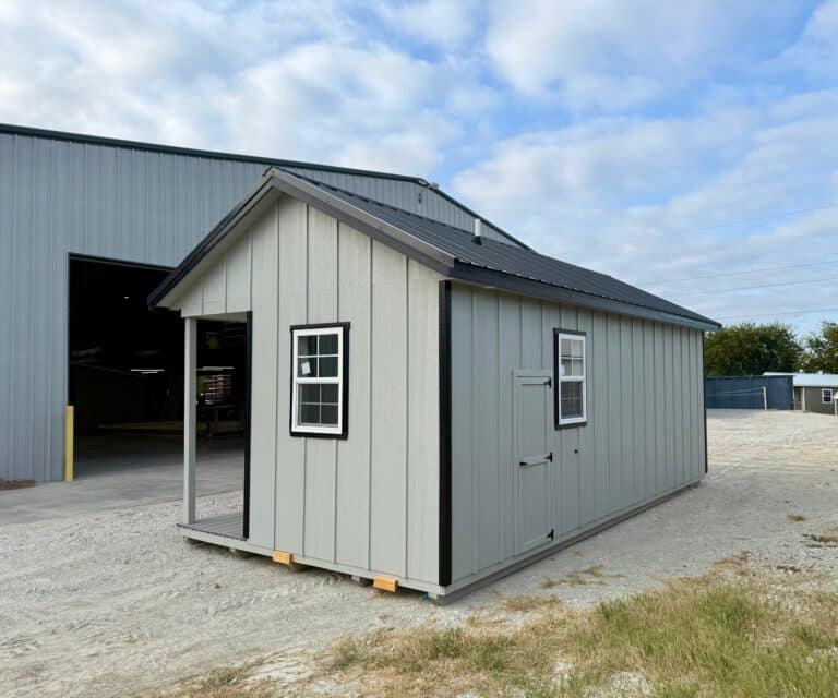 268102025 12x24 Outpost cabin shed for sale, finished interior (3) 12x24 Outpost, Finished Interior