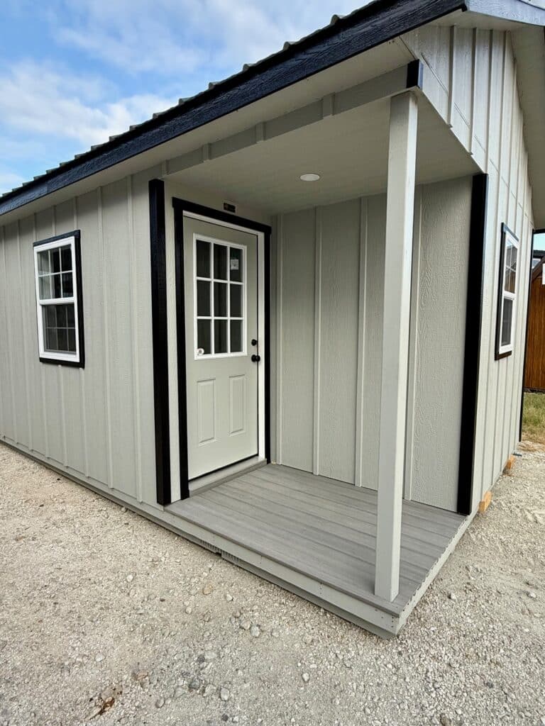 268102025 12x24 Outpost cabin shed for sale, finished interior (9) 12x24 Outpost, Finished Interior