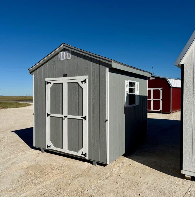 280103025 8x10 Workshop shed for sale durable outdoor storage (2) 8x10 Workshop