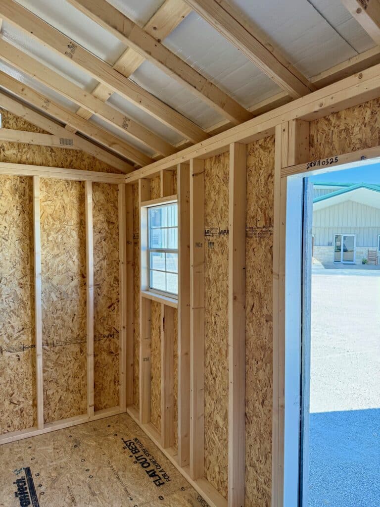 288110525 8x12 Workshop shed for sale durable outdoor storage (8) 8x12 Workshop