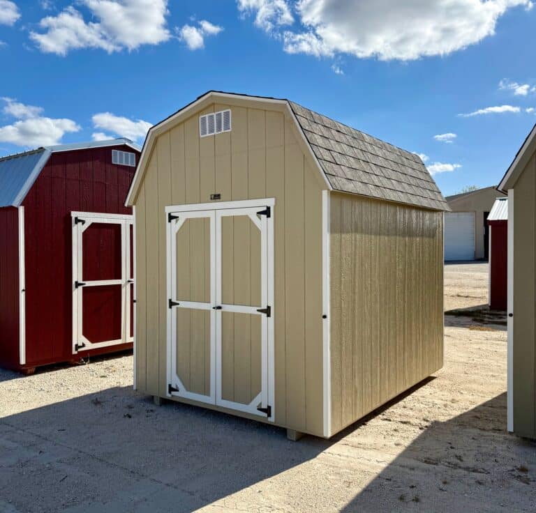 293111325 8x10 Dutchbarn shed for sale durable outdoor storage 8x10 Dutchbarn