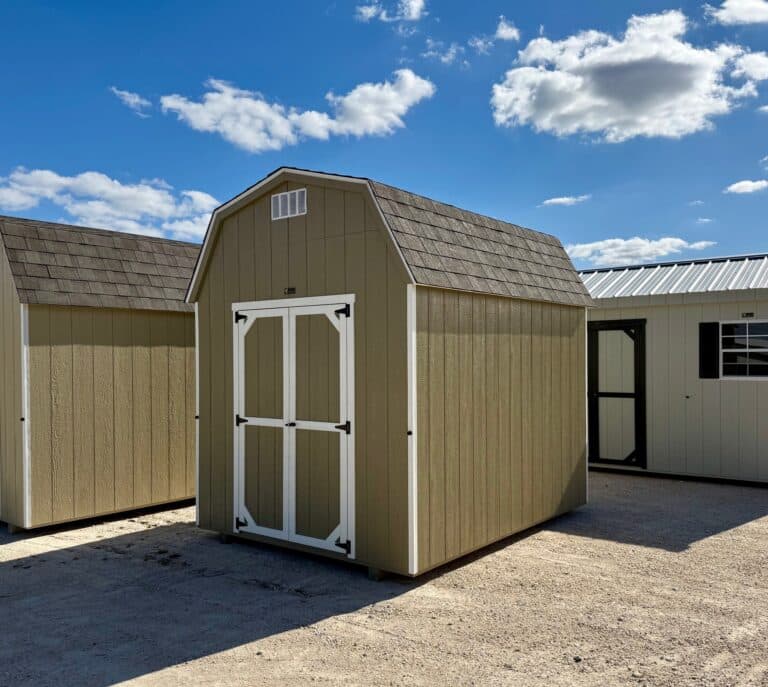 294111325 8x10 Dutchbarn shed for sale durable outdoor storage 8x10 Dutchbarn