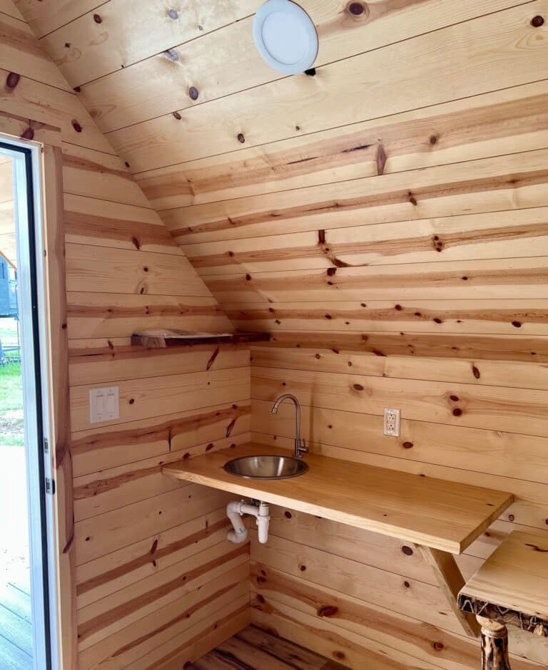 10x20 Bunkhouse Cabin, Finished Interior