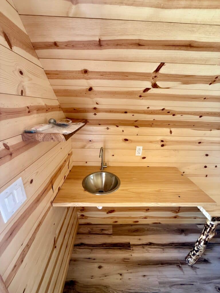 10x20 Bunkhouse Cabin, Finished Interior