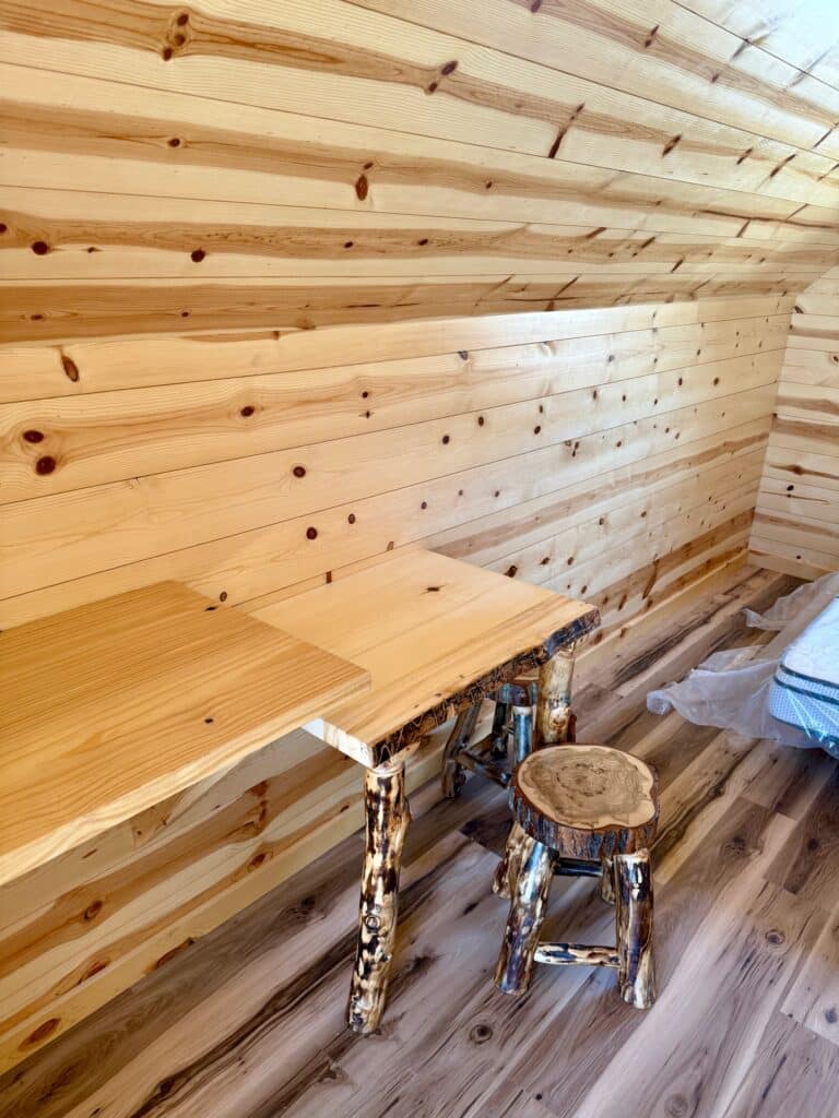 10x20 Bunkhouse Cabin, Finished Interior