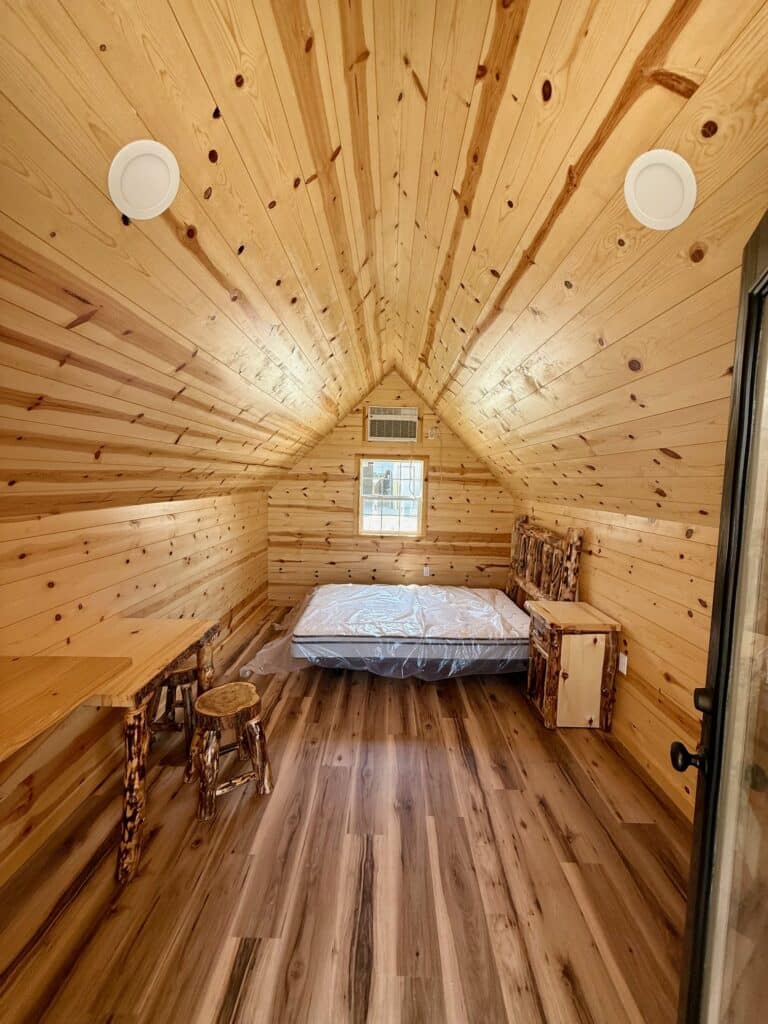10x20 Bunkhouse Cabin, Finished Interior
