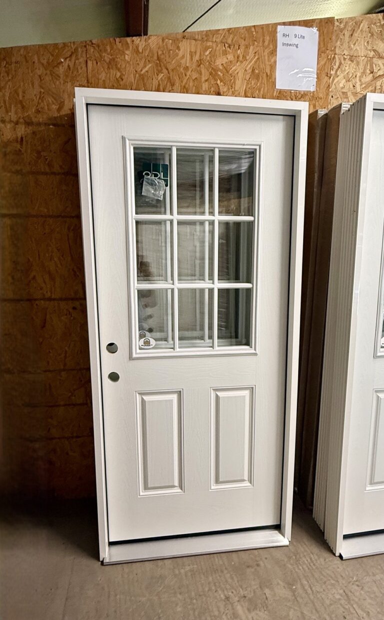 36" 9-lite Inswing Entry Door - Prehung