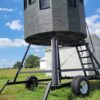 7x7 XL 360 Hunting Blind on Trailer