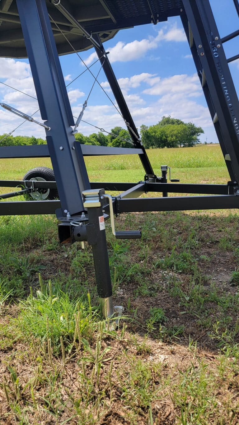 7x7 XL 360 Hunting Blind on Trailer