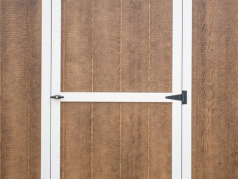 36" x 72" Single Wooden Shop-Built Door (includes latch & trim)